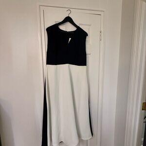 NWT Ann Taylor Black & Cream elegant dress